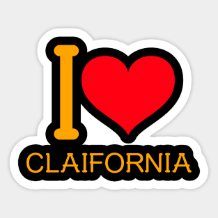 I love California Sticker